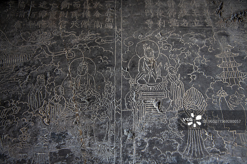 浮山县老君洞明代壁画+石刻图片素材