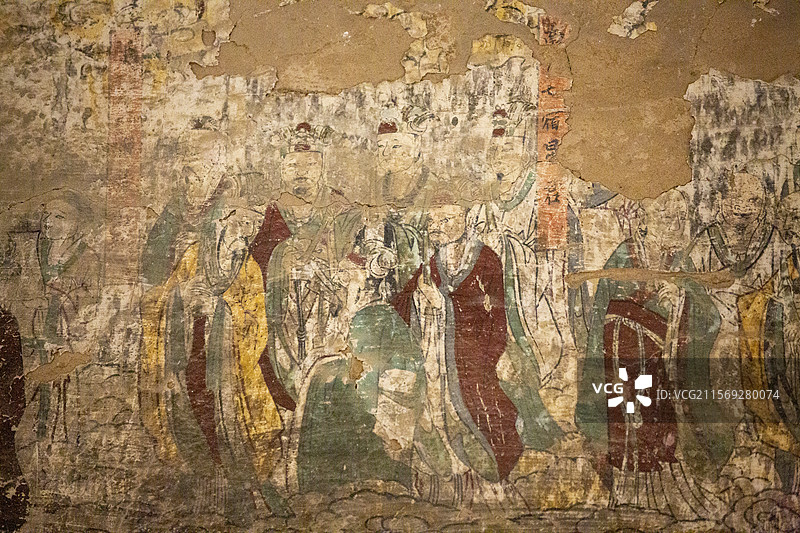 浮山县老君洞明代壁画+石刻图片素材