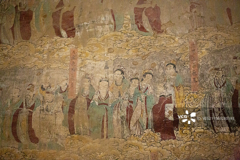 浮山县老君洞明代壁画+石刻图片素材