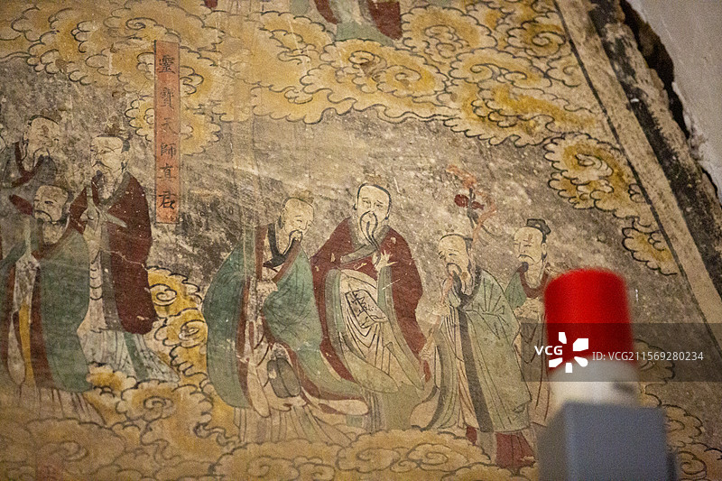 浮山县老君洞明代壁画+石刻图片素材
