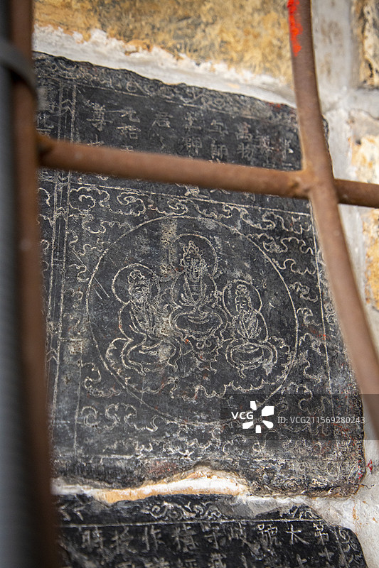 浮山县老君洞明代壁画+石刻图片素材