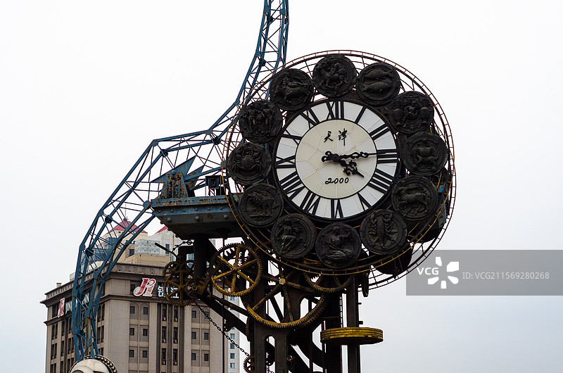 天津地标建筑世纪钟图片素材