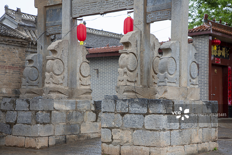 浮山县东陈村石牌坊（清代）图片素材