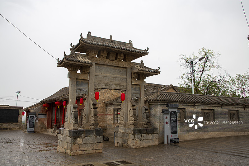 浮山县东陈村石牌坊（清代）图片素材