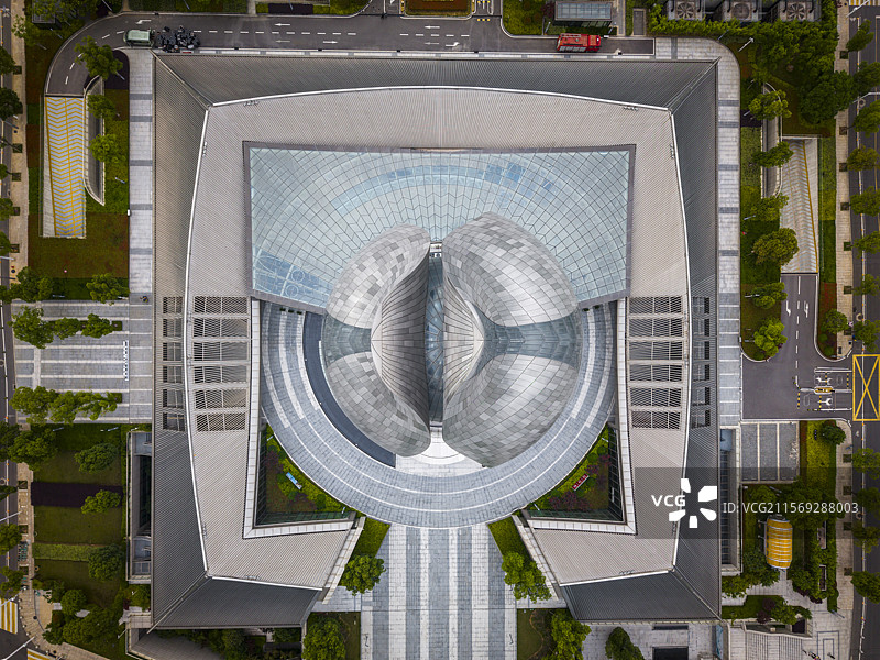 武汉光谷中国建筑科技馆地标建筑图片素材