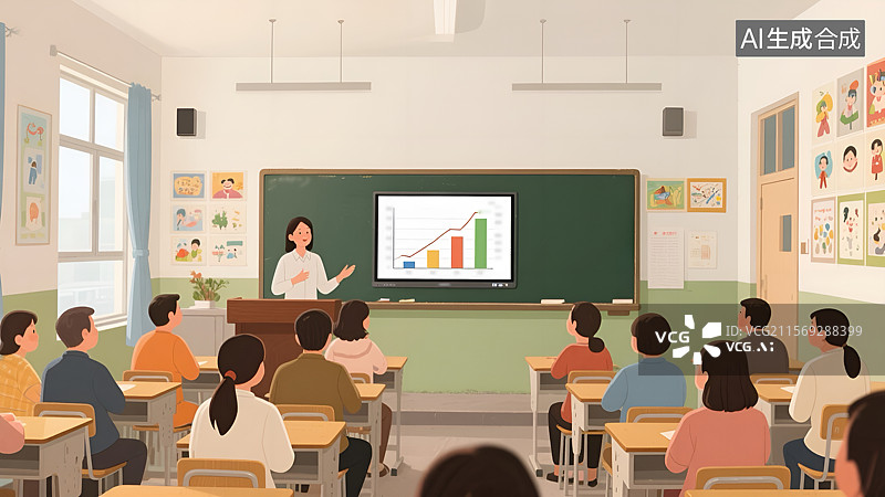 【AI数字艺术】家长会的启示图片素材