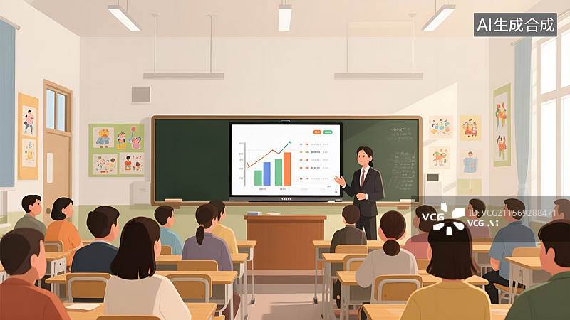 【AI数字艺术】家长会的启示图片素材