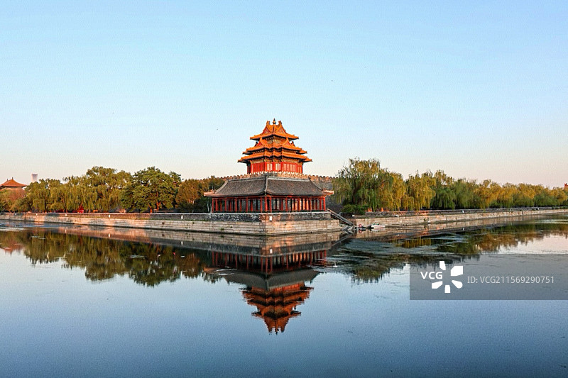 紫禁城角楼的静谧时光图片素材