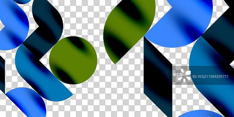 阴影效果的闪亮圆圈和圆形三角形图片素材