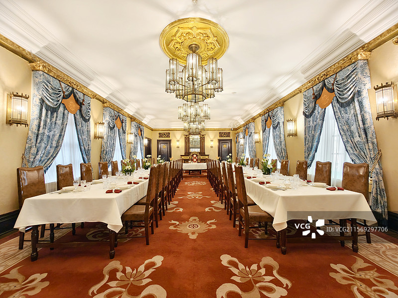 伪满皇宫博物院宴会厅图片素材