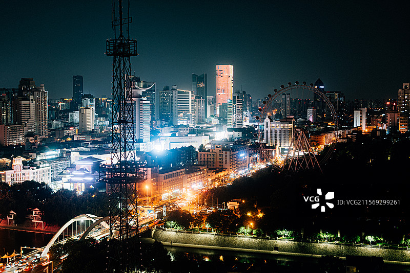 大东门夜景图片素材