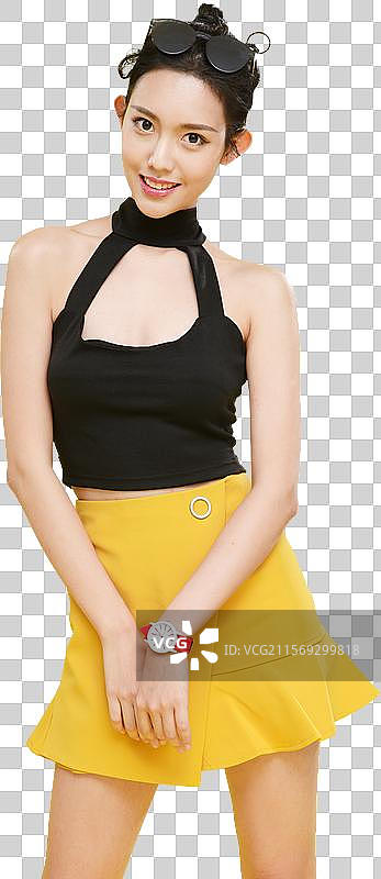 时尚的青年女人图片素材