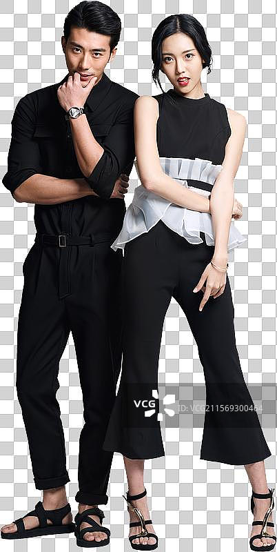 时尚青年情侣图片素材