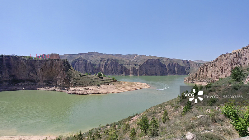 清水河老牛湾黄河大峡谷图片素材