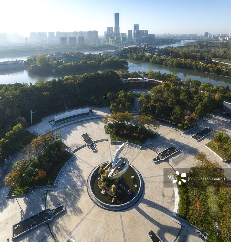 江都龙川广场及水利枢纽图片素材