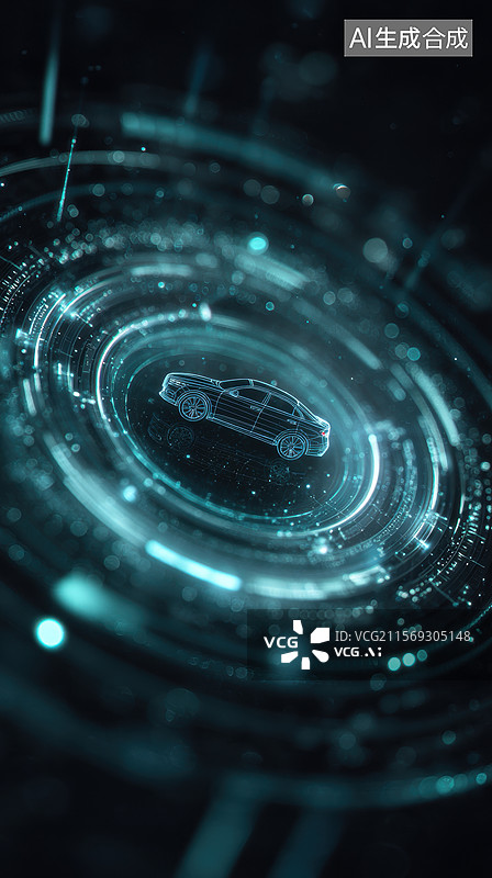 【AI数字艺术】未来科技汽车概念图图片素材