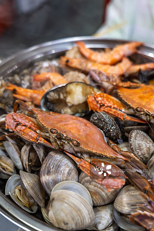 清蒸海鲜特写图片素材