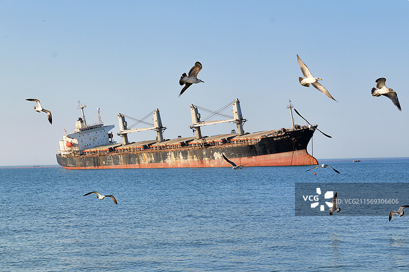 布鲁维斯沉船图片素材