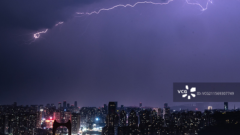 城市雷电图片素材