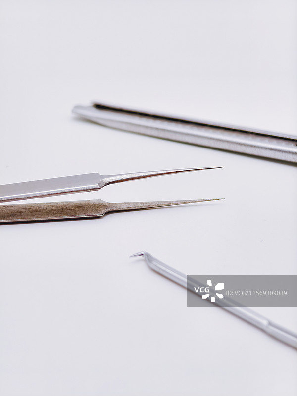 镊子，勾子，刀具，牙科设备，医疗器械图片素材