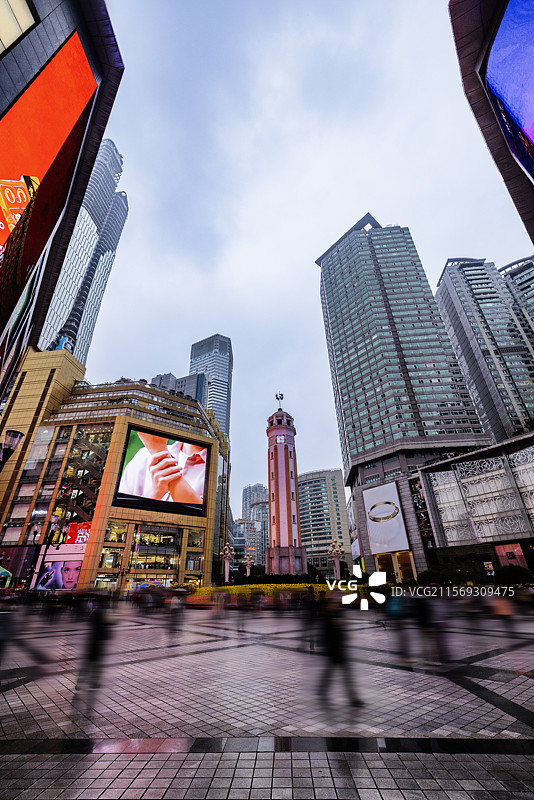 重庆解放碑商圈的魅力图片素材