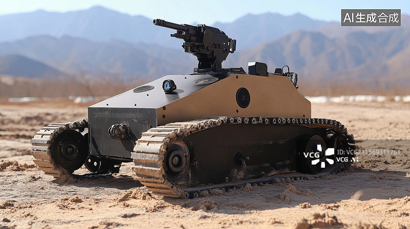【AI数字艺术】无人作战车辆装备展示图片素材