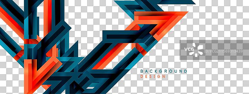 动态几何抽象背景中的锯齿线条图片素材