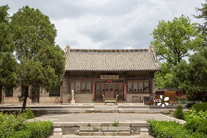 临汾市 东羊村后土庙（彩绘泥塑 国保）图片素材