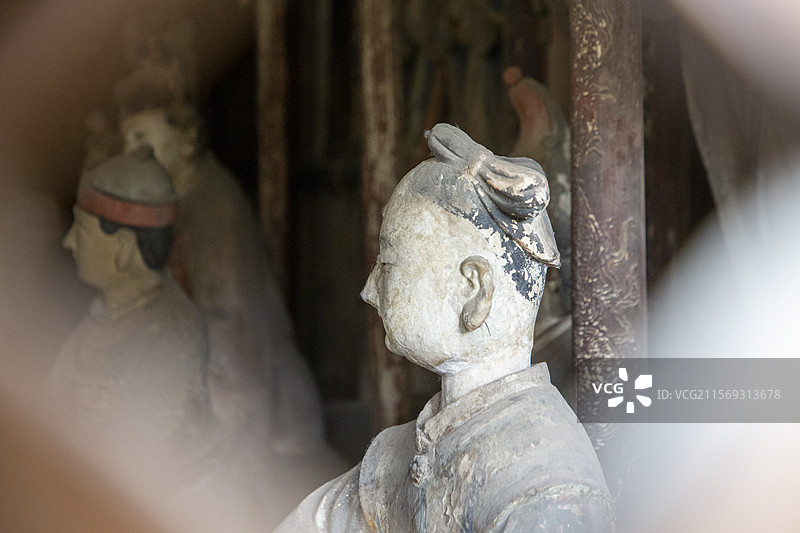 临汾市 东羊村后土庙（彩绘泥塑 国保）图片素材