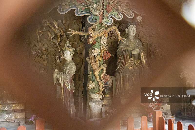 临汾市 东羊村后土庙（彩绘泥塑 国保）图片素材