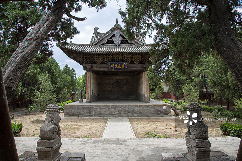 临汾市 东羊村后土庙（彩绘泥塑 国保）图片素材
