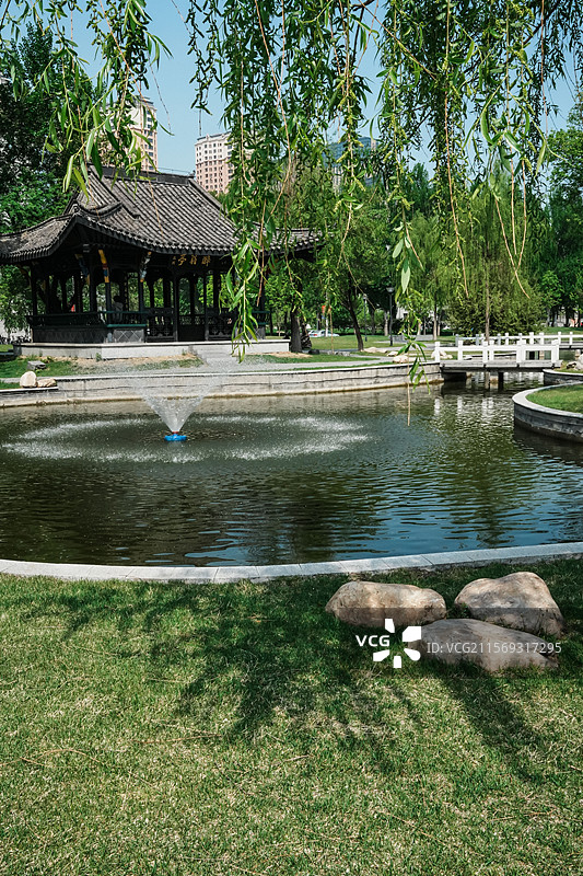 大学校园一角——后稷园图片素材