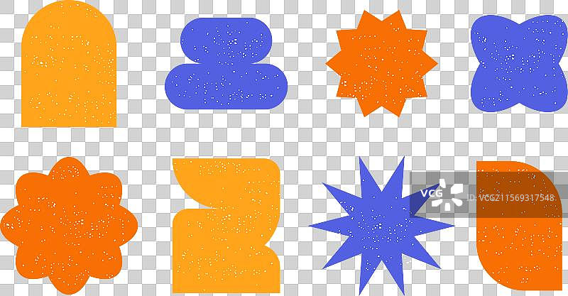 现代复古几何形状图片素材