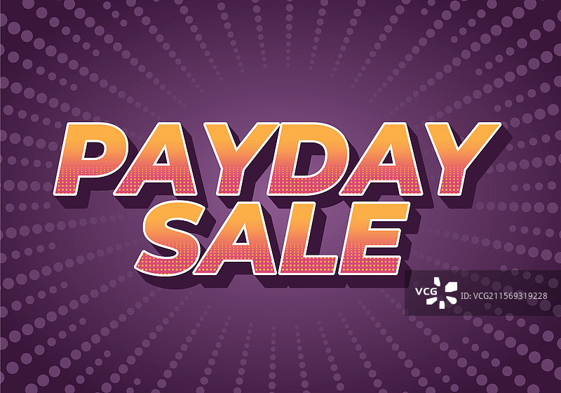 3D风格的发薪日促销文字效果，带有眼睛元素图片素材