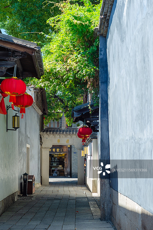 中国福建福州三坊七巷的塔巷图片素材