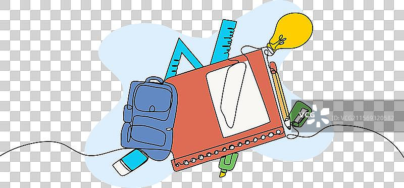 现代平面学校设备图片素材