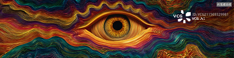 【AI数字艺术】眼睛 设计 织布  艺术图片素材