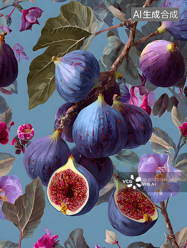 【AI数字艺术】无花果图片素材