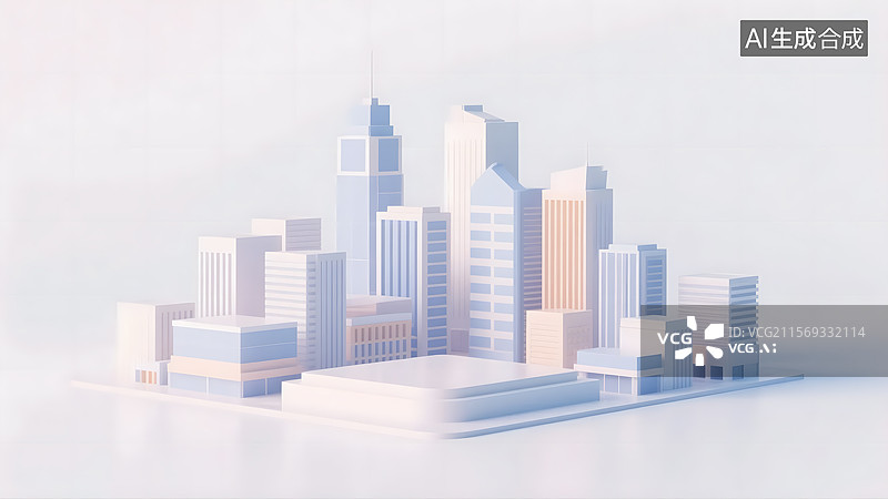 【AI数字艺术】3D城市电商促销场景图片素材