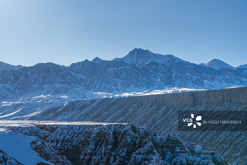 冬季 新疆独山子大峡谷图片素材