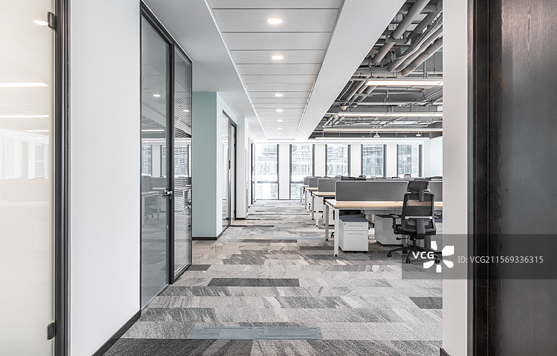 现代办公室空间，样板间，工作场所图片素材