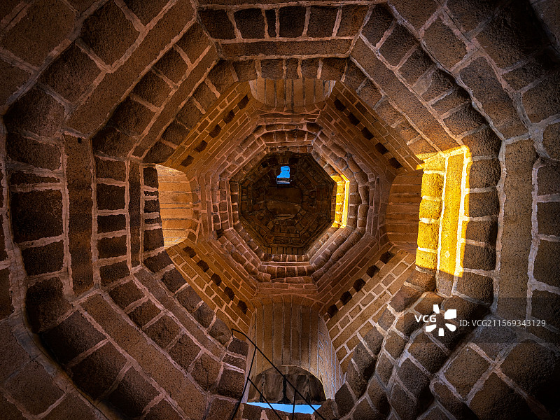 福建古代建筑宋朝报恩寺塔内部结构图片素材