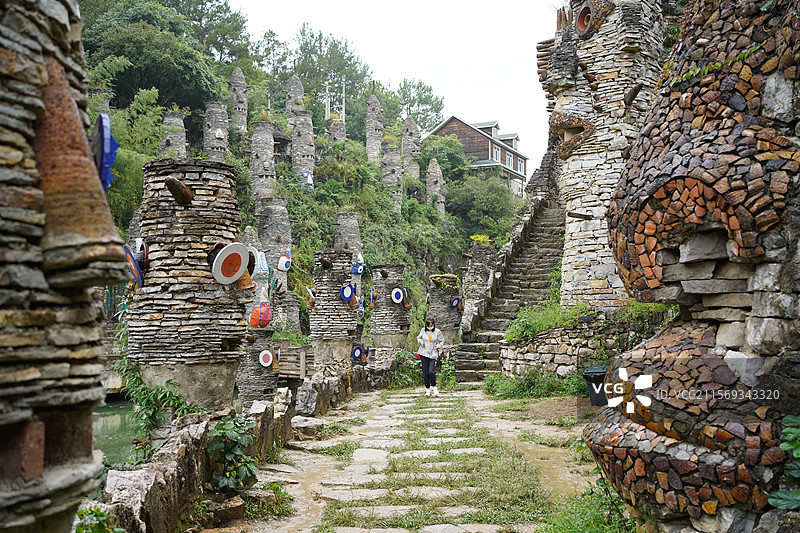 花溪夜郎谷图片素材