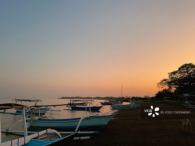 印尼海边清晨图片素材