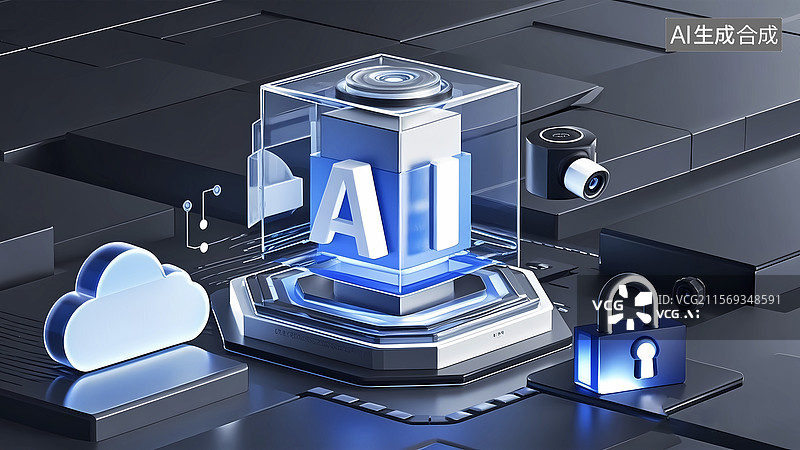 【AI数字艺术】科技芯片AI智能大数据新能源科技环保图片素材