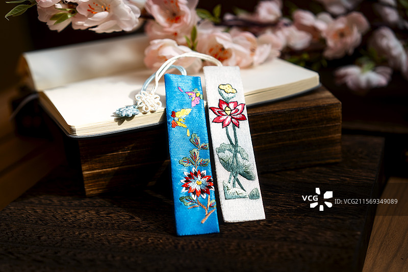 中国传统文化汉秀工艺品书签产品静物图片素材