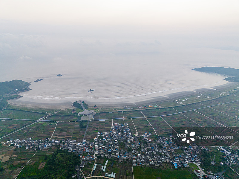 岱山鹿栏晴沙海滩图片素材