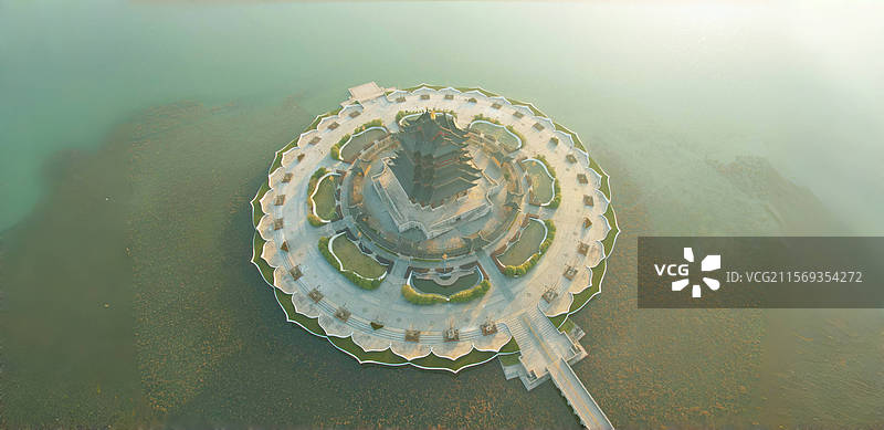 航拍苏州重元寺图片素材