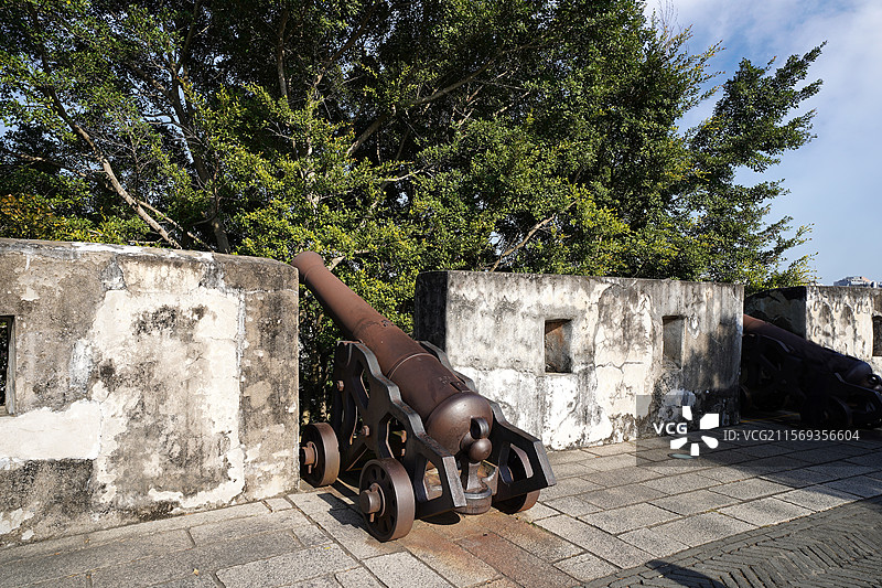 澳门特别行政区大炮台图片素材