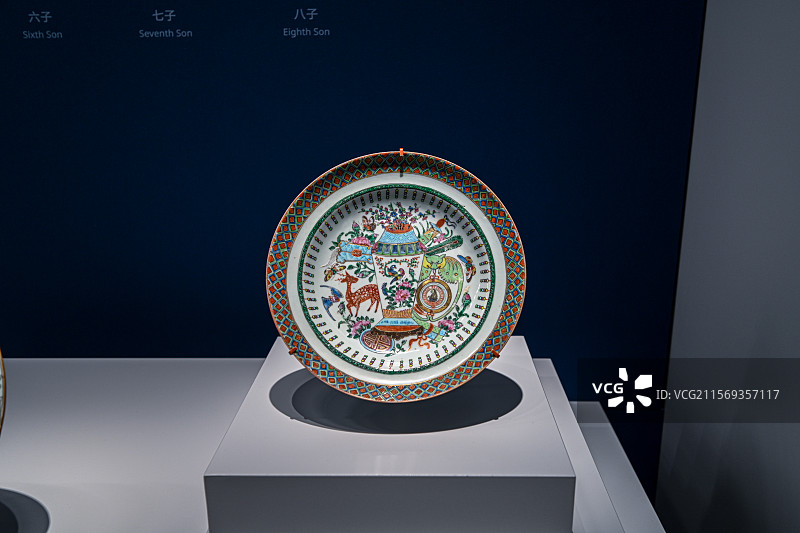 上海博物馆展出的陶瓷文物图片素材